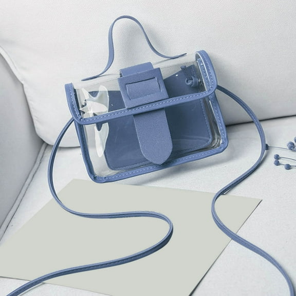 VALSEEL Clear Purses for Women & Men-PVC Messenger Handbag Transparent Crossbody Purse Bag for Concert Sports Events & Amusement Storage Bags