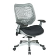 thumbnail image 2 of SPACE Seating REVV Self Adjusting SpaceFlex Fog Backrest Support and Paddeed Raven Mesh Seat with Adjustable Arms and Platinum Finish Base Managers Chair, 2 of 5