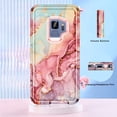 thumbnail image 6 of CASEFIV for Samsung Galaxy S9 Case,Marble Pattern Heavy Duty Shockproof Full Body Protective Phone Cover for Women Girls,Rose Gold, 6 of 7