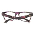 thumbnail image 3 of Kids Retro Sunglasses - Flower Black Frame / Clear Lens, 3 of 7