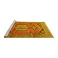 thumbnail image 2 of Ahgly Company Machine Washable Indoor Rectangle Persian Yellow Traditional Area Rugs, 5' x 8', 2 of 4