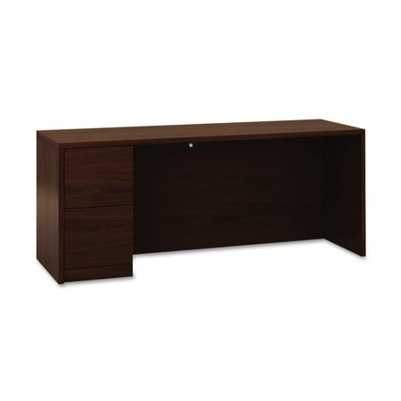 - HON 10500 Series Full-Height Left Pedestal Credenza, 72 x 24 x 29-1/2, Mahogany
