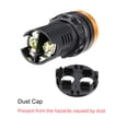 thumbnail image 5 of Unique Bargains AC/DC 12V Indicator Light with Buzzer Yellow Flashing Alarm 22mm Panel LED Indicator 5pcs, 5 of 5
