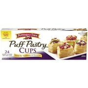 Pepperidge Farm Puff Pastry Frozen Cups Pastry Dough, 24 Count, 9.5 oz. Box