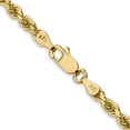 thumbnail image 4 of 14k Yellow Gold 30 Inch 3.5mm Rope Chain Necklace Pendant Charm, 4 of 9