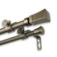 thumbnail image 3 of 5/8" Dia Adjustable 28"-48" double curtain rod with Fannie Finials - Antique Light Gold,(5711-284D), 3 of 3