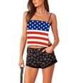 thumbnail image 1 of ZAXARRA Women´s Summer Mini Skinny Sling Vest Solid Color Sleeveless Backless Tie Up Crop Tops, 1 of 7