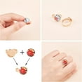 thumbnail image 4 of 16 Pcs 4 Sizes Adjustable Ring Bases DIY Finger Rings Making Kits Blank Finger Rings with 6mm/8mm/10mm/12mm Glass Cabochons Rose Gold, 4 of 7