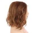 thumbnail image 3 of Onedor Shoulder Length Side Part Lace Front Short Wavy Hair Bob Wigs for Women (Ginger Blonde Evenly Blended with Medium Golden Blonde), 3 of 7