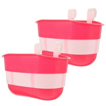2 Pcs Bike Storage Container Handlebar Basket Scooter Grips Toddler Man Pink