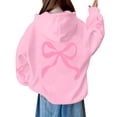 thumbnail image 4 of GiLiling Chandail à Capuchon avec Nœud pour Filles, Chandail en Molleton Graphique Mignon à Imprimé Léopard pour Enfants, Chandail à Capuchon Décontracté, Haut à Manches Longues Col Rond (Rose, 3-4 Ans), 4 of 8