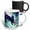 Multicolor, variant on 3drose, Black Unicorn Ai Generated Art, 15oz Two-tone Black Mug