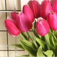 thumbnail image 3 of Bewildely Mini flor artificial, lirio único, tulipán, flor monarca, flor falsa de PU, decoración para el hogar y la Oficina, decoración para Flores artificiales Rosa roja Bewildely HA6563-10B, 3 of 6