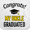 thumbnail image 4 of Inktastic Congrats My Uncle Graduated with Cap Boys or Girls Baby Bib, 4 of 4