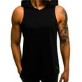 thumbnail image 1 of AMERTEER Hommes Débardeur Sweat à Capuche Fitness Pull Sans Manches Blanc M, 1 of 4