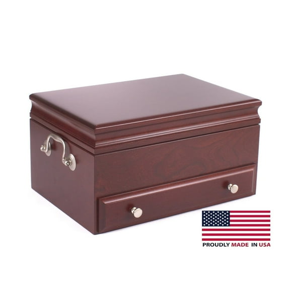 Contessa Jewel Chest, Solid American Cherry Hardwood with Heritage Cherry Finish