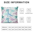 thumbnail image 5 of Throw Pillow Covers , Dinos Pillow Covers for Kids Girls, Lovely Cute Animals Cushion Covers, Cartoon Lumbar Outdoors Pillow Cases, Pink Green, 5 of 5
