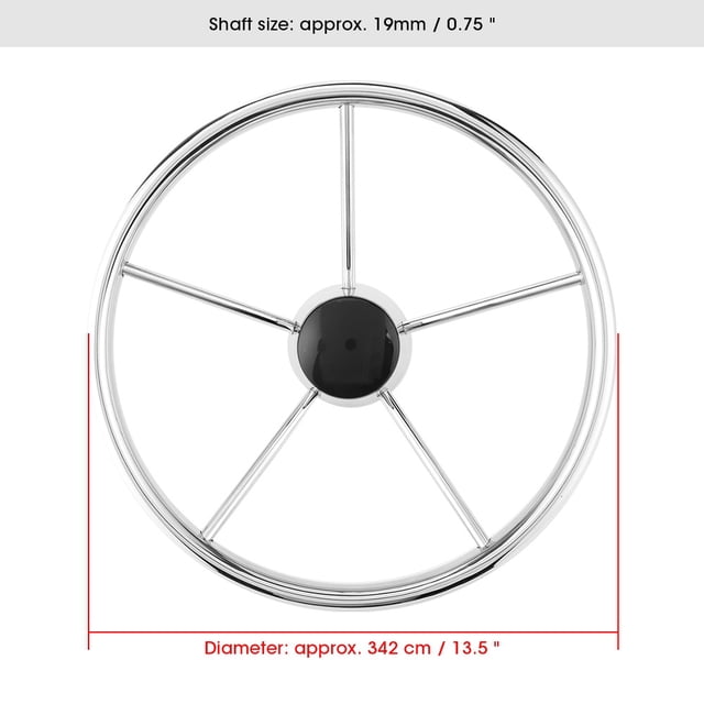Fdit Volant de Bateau Senyar 5-Rayons en Acier Inoxydable