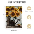 thumbnail image 2 of Nawypu Rustic Sunflower Canvas Wall Art: Vintage Flower Picture Print Farmhouse Wall Decor - Floral Pot Decorative Poster Framed Artwork Decoration for Bedroom Home Office Ready to Hang, 2 of 5