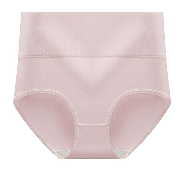 Plebaso Womens High Waisted Cotton Underwear Stretch Comfortable Briefs Soft Full Coverage Ladies Panties