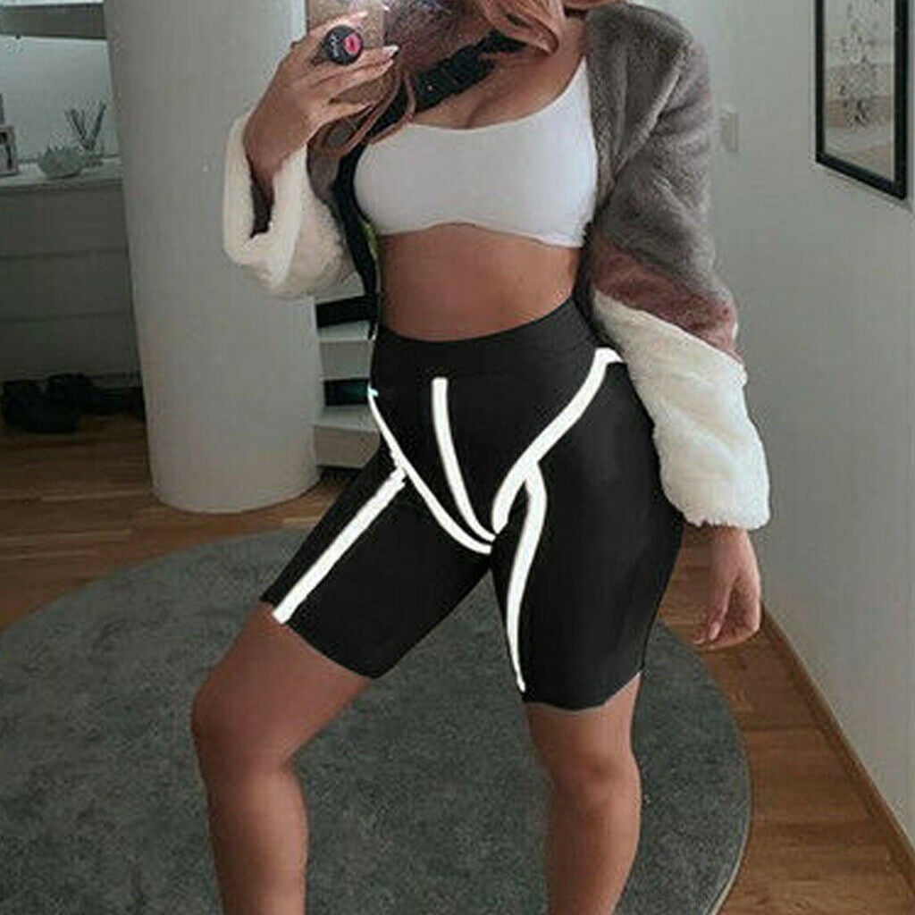 Multitrust Multitrust Womens Stretch Biker Bike Shorts Workout