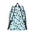 thumbnail image 3 of Naloa Cute Shark Print Durable Canvas College Rucksack,Laptop Excursion Backpack,Travel Notebook School Backpack,Bookbag For Men Women, 3 of 5