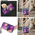 thumbnail image 3 of ZUXONGSY Wolf Rose Moon Print Leather Crossbody Purse Wallet Set for Women, Multi Pockets Satchel Purse Medium Size Zipper Shoulder Hobo Bag with PU Leather Wallet, 3 of 5