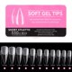 thumbnail image 4 of 7 Ataúd Almendra Cuadrado Stiletto Uñas postizas Consejos Uñas postizas transparentes Prensa en las uñas, 4 of 5