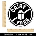 thumbnail image 2 of Dairy Free Self-Inking Rubber Stamp Ink Stamper - Red Ink - Large 1-1/2 Inch, 2 of 7