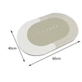 thumbnail image 3 of Toystoory Non Slip Bath Mat Quick Drying Bath Thick Rugs for Doorway Bathroom  Kits de decoración para fiestas Ovalado C 40x60cm, 3 of 6
