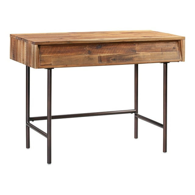 TOV Furniture Bushwick 31.8" H Bois de Transition Mini Bureau en Brun Foncé