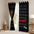 thumbnail image 3 of Castle Fairy American Flag Curtains Pack of 2 (42x84 Each),Firefighter Tools Curtains Blackout,Vintage Retro Bedroom Curtains,Luxury Abstract Bedroom Decor, 3 of 6