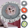 thumbnail image 1 of Neinkie Cat Cone Collar Soft, Stop Licking E Collar for Recovery, Neck Circumference, Post Surgery Stress Relieving with Adjustable Strap Enclosures, 1 of 7