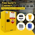thumbnail image 5 of Flammable Safety Cabinet,Solvent Cabinet,23x18x35in Safety Storage Cabinet, Fireproof Cabinet, for Laboratory and Garage, 5 of 6