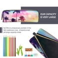 thumbnail image 6 of Ratiio Tropical Palm Tree at Sunset Pattern Leather Pencil Case, Pencil Pouch with Durable Zipper, Compact and Stylish Organizer for Stationery, Art Supplies, Travel Essentials, 6 of 8