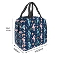 thumbnail image 3 of Easygdp Seahorses And Plants Bolsa Térmica Premium - Tela Oxford Impermeable, Gran Capacidad, Bolsillo Frontal, Unisex para Trabajo, Escuela, Actividades al Aire Libre y Picnics, 3 of 8