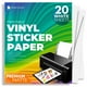 thumbnail image 1 of Papel adhesivo de vinilo imprimible PAPERVISUAL, 20 hojas, 8,5 x 11, 1 of 9