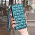 thumbnail image 5 of Compatible with iPhone 16 Plus Wallet Case, Elegant Shoulder & Wrist Strap and PU Leather Flip Card Slots Kickstand Magnetic Closure Cell Mobile Phone Cover for iPhone 16 Plus, Green, 5 of 7
