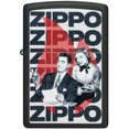 thumbnail image 2 of Zippo 46475 Vintage Zippo Design Matte Black Pocket Lighter, 2 of 7
