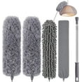 thumbnail image 1 of ORUYROP Microfiber Dusters for Cleaning-5 in 1 Feather Duster Washable Extendable Duster for Cleaning with Stainless Steel Extension Pole, Bendable Dusters Cleaning Kit for Ceiling Fan/Furnit, 1 of 7