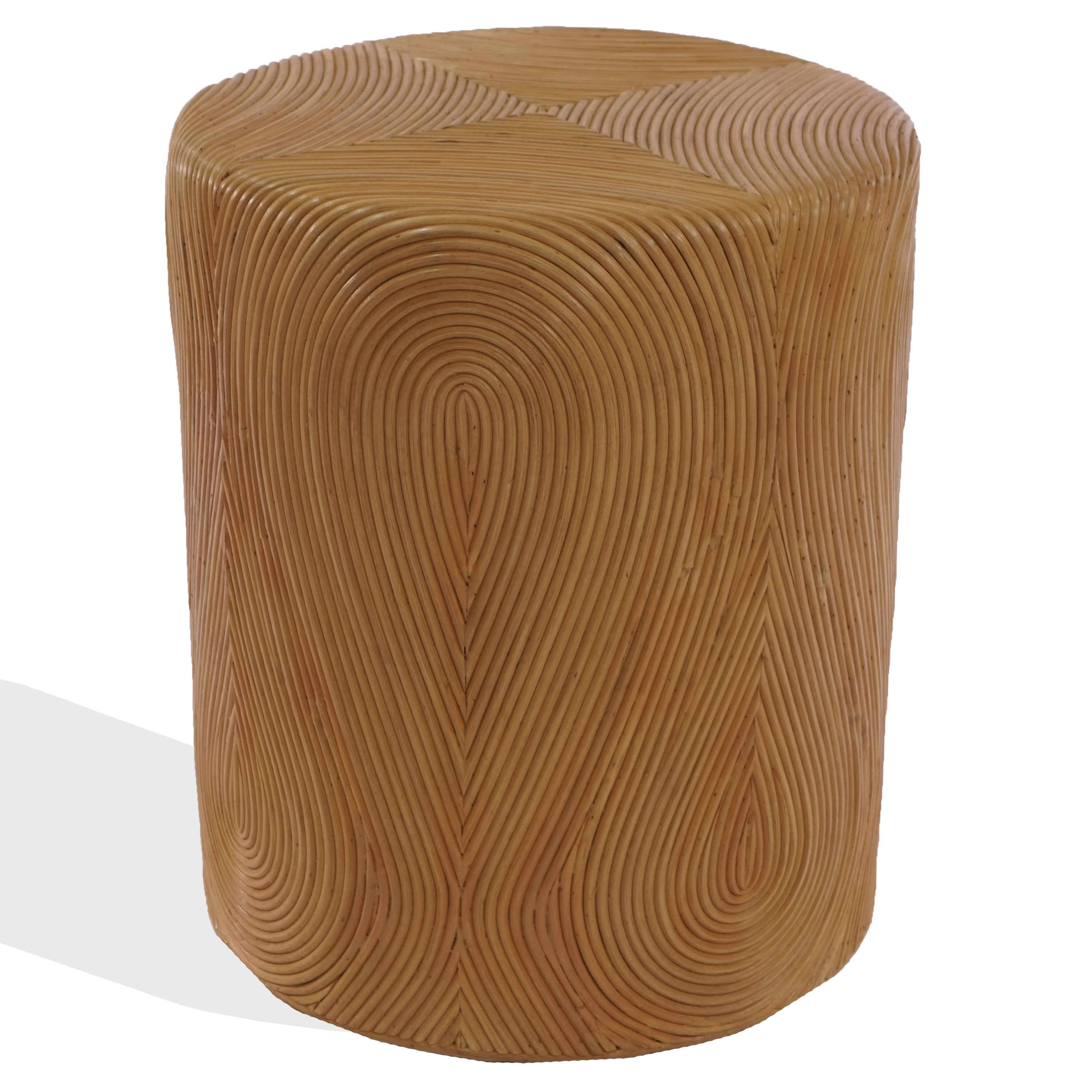 Safavieh Couture Rhynne Round Rattan Modern End Table, Natural