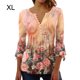 thumbnail image 5 of Minnieouse Tops de manga 3/4, camiseta oscilante, túnica de verano, atractiva, elegante, transpirable, multicolor, para mujer, playa a la moda Prendas para la parte del cuerpo Naranja SG, 5 of 5