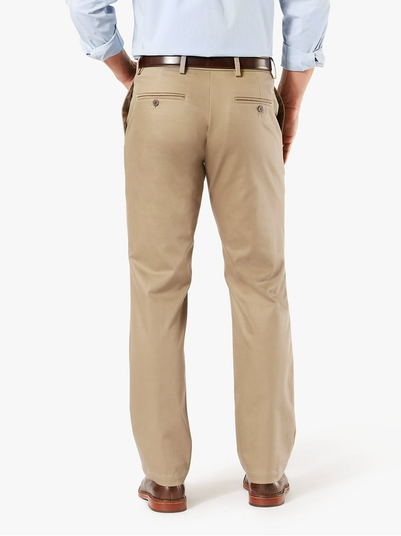 Dockers Men's Signature Straight Khaki Pant, Twill Stretch, Easy