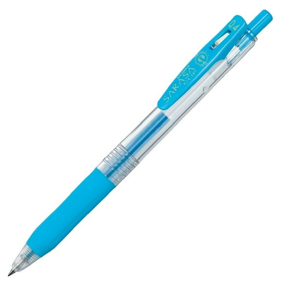 Bolígrafo de Gel Zebra Sarasa Clip 0.4mm Azul Claro 10 unidades