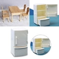thumbnail image 4 of 1:12 modelo de nevera de cocina accesorios de estar muebles de comedor adornos en miniatura suministros de paisaje Sunnimix Frigorífico casa de muñecas, 4 of 8