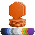 thumbnail image 1 of Paneles acústicos Amantech de alta densidad, paquete de 12 unidades, hexagonales, naranja, 1 of 7