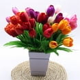thumbnail image 6 of Kingtowag Clearance Items, Fake Flowers 7 Head Artificial Silk Fowers Bunch Wedding Home Outdoor Size 37Cm Avilable in 9 Colours 1*Carnation, Spring Sale 2024, 6 of 8