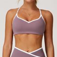 thumbnail image 5 of Nylon Sports Bra With Cutout Back Design Quick Dry Wirefree Gym Bra For Yoga Running High Intensity Training Women Activewear, 5 of 9