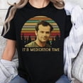 thumbnail image 2 of One Flew Over the Cuckoo’s Nest It's Medication Time Men's And Women's Graphic Tee 100% Cotton by TBun, Full Sizes S-5XL, 2 of 3