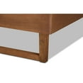 thumbnail image 6 of Baxton Studio Lucie Modern and Contemporary Walnut Brown Finished Wood Full Size Platform Bed, 6 of 7